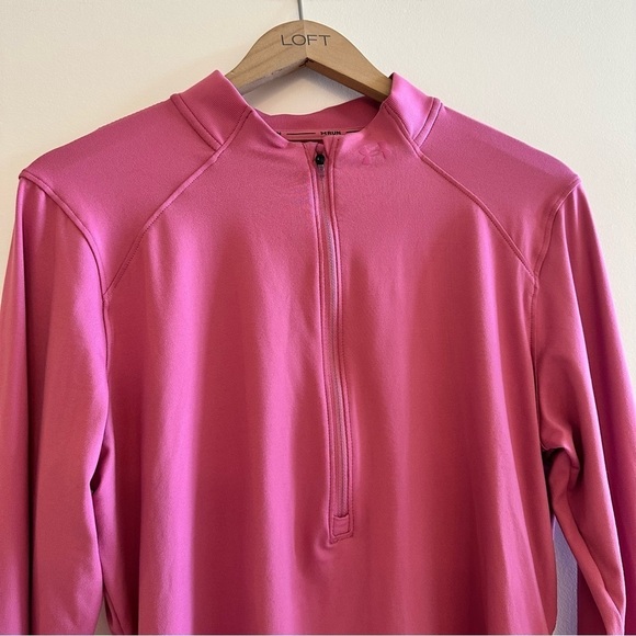 Under Armour Women's Qlifier Run 2 Half Zip Running Pink Jacket L - Picture 5 of 13